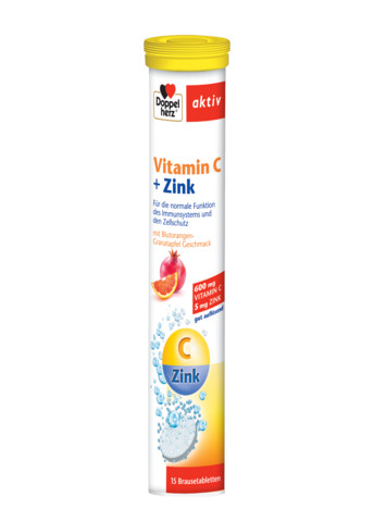 Aktiv Vitamina C + Zinc Doppelherz – 15 comprimate efervescente